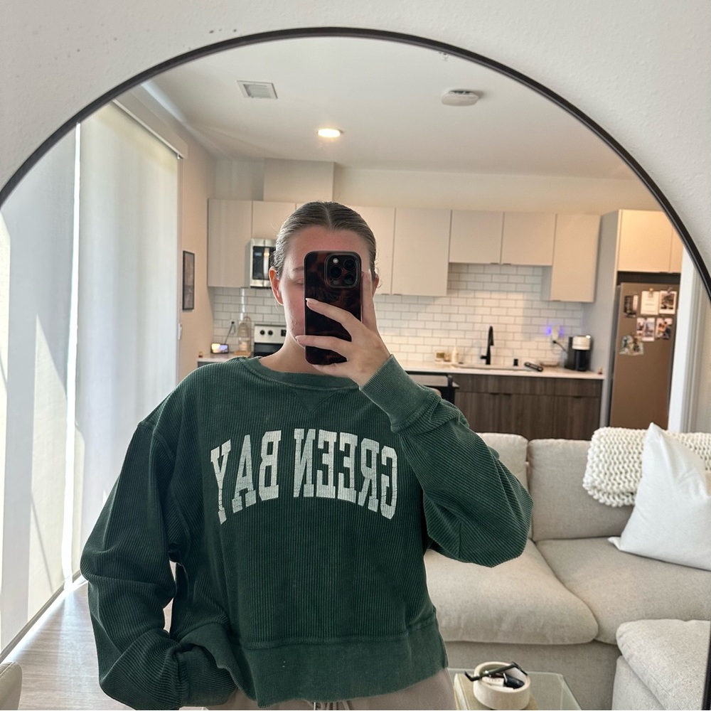 Green Bay Corded Crewneck